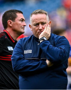 20 July 2025; Cork manager Pat Ryan after his side's defeat in the GAA Hurling All-Ireland Senior Championship final match between Cork and Tipperary at Croke Park in Dublin. Photo by Piaras Ó Mídheach/Sportsfile