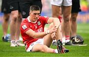 20 July 2025; Ciarán Joyce of Cork after his side's defeat in the GAA Hurling All-Ireland Senior Championship final match between Cork and Tipperary at Croke Park in Dublin. Photo by Seb Daly/Sportsfile