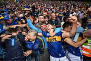 20 July 2025; Conor Stakelum of Tipperary celebrates with supporters after the GAA Hurling All-Ireland Senior Championship final match between Cork and Tipperary at Croke Park in Dublin. Photo by Stephen McCarthy/Sportsfile