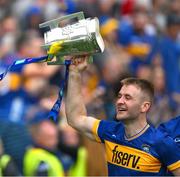 20 July 2025; John McGrath of Tipperary celebrates with the Liam MacCarthy Cup after the GAA Hurling All-Ireland Senior Championship final match between Cork and Tipperary at Croke Park in Dublin. Photo by Ray McManus/Sportsfile