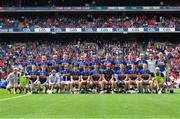 20 July 2025; The Tipperary squad before the GAA Hurling All-Ireland Senior Championship final match between Cork and Tipperary at Croke Park in Dublin. Photo by Ray McManus/Sportsfile