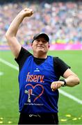 20 July 2025; Tipperary manager Liam Cahill celebrates after the GAA Hurling All-Ireland Senior Championship final match between Cork and Tipperary at Croke Park in Dublin. Photo by Stephen McCarthy/Sportsfile