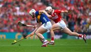 20 July 2025; Michael Breen of Tipperary is tackled by Patrick Horgan of Cork during the GAA Hurling All-Ireland Senior Championship final match between Cork and Tipperary at Croke Park in Dublin. Photo by Ray McManus/Sportsfile
