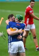 20 July 2025; Noel McGrath and Jake Morris of Tipperary celebrate after the GAA Hurling All-Ireland Senior Championship final match between Cork and Tipperary at Croke Park in Dublin. Photo by Ray McManus/Sportsfile