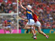 20 July 2025; Michael Breen of Tipperary is tackled by Patrick Horgan of Cork during the GAA Hurling All-Ireland Senior Championship final match between Cork and Tipperary at Croke Park in Dublin. Photo by Ray McManus/Sportsfile