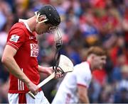 20 July 2025; Cork captain Robert Downey of Cork after his side's defeat in the GAA Hurling All-Ireland Senior Championship final match between Cork and Tipperary at Croke Park in Dublin. Photo by Piaras Ó Mídheach/Sportsfile