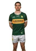26 March 2025; Brian Ó Beaglaoich poses for a portrait during a Kerry football squad portraits session at Kerry GAA Centre of Excellence in Currans, Kerry. Photo by Brendan Moran/Sportsfile
