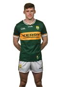 26 March 2025; Gavin White poses for a portrait during a Kerry football squad portraits session at Kerry GAA Centre of Excellence in Currans, Kerry. Photo by Brendan Moran/Sportsfile