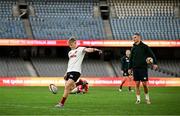21 July 2025; Fin Smith and assistant coach Jonathan Sexton during a British & Irish Lions captain's run at Marvel Stadium in Melbourne, Australia. Photo by Brendan Moran/Sportsfile