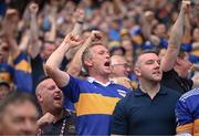 20 July 2025; Tipperary supporters during the GAA Hurling All-Ireland Senior Championship final match between Cork and Tipperary at Croke Park in Dublin. Photo by Seb Daly/Sportsfile