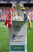 20 July 2025; The Liam MacCarthy cup before the GAA Hurling All-Ireland Senior Championship final match between Cork and Tipperary at Croke Park in Dublin. Photo by Seb Daly/Sportsfile
