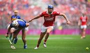 20 July 2025; Diarmuid Healy of Cork in action against Eoghan Connolly of Tipperary during the GAA Hurling All-Ireland Senior Championship final match between Cork and Tipperary at Croke Park in Dublin. Photo by Seb Daly/Sportsfile