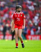 20 July 2025; Éabha-Marie Walsh, Kildalkey NS, Kildalkey, Meath, representing Cork, during the GAA INTO Cumann na mBunscol Respect Exhibition Go Games at the GAA Hurling All-Ireland Senior Championship final match between Cork and Tipperary at Croke Park in Dublin. Photo by Ray McManus/Sportsfile
