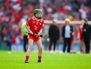 20 July 2025; Ava McAndrew, SN Molaise, Grange, Sligo, representing Cork, during the GAA INTO Cumann na mBunscol Respect Exhibition Go Games at the GAA Hurling All-Ireland Senior Championship final match between Cork and Tipperary at Croke Park in Dublin. Photo by Ray McManus/Sportsfile