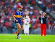 20 July 2025; Paige Dwyer, Queen of the Universe NS, Bagenalstown, Carlow, representing Tipperary, during the GAA INTO Cumann na mBunscol Respect Exhibition Go Games at the GAA Hurling All-Ireland Senior Championship final match between Cork and Tipperary at Croke Park in Dublin. Photo by Ray McManus/Sportsfile