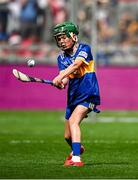 20 July 2025; James Donnelly, St Mary's NS, Stranorlar, Donegal, representing Tipperary, during the GAA INTO Cumann na mBunscol Respect Exhibition Go Games at the GAA Hurling All-Ireland Senior Championship final match between Cork and Tipperary at Croke Park in Dublin. Photo by Seb Daly/Sportsfile