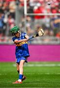 20 July 2025; James Donnelly, St Mary's NS, Stranorlar, Donegal, representing Tipperary, during the GAA INTO Cumann na mBunscol Respect Exhibition Go Games at the GAA Hurling All-Ireland Senior Championship final match between Cork and Tipperary at Croke Park in Dublin. Photo by Seb Daly/Sportsfile