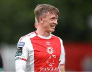 20 July 2025; Chris Forrester of St Patrick's Athletic after his side's victory in the Sports Direct Men’s FAI Cup second round match between St. Patrick’s Athletic and UCC at Richmond Park in Dublin. Photo by Michael P Ryan/Sportsfile