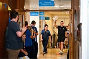 21 July 2025; Captain of All-Ireland Hurling Champions Tipperary, Ronan Maher, arrives with the Liam MacCarthy Cup at Children's Health Ireland, Crumlin in Dublin after winning The Liam MacCarthy Cup at Croke Park on Sunday. Photo by Sam Barnes/Sportsfile