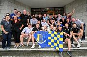 21 July 2025; All-Ireland Hurling Champions Tipperary pictured with staff and patients at Children's Health Ireland, Crumlin in Dublin after winning The Liam MacCarthy Cup at Croke Park on Sunday. Photo by Sam Barnes/Sportsfile