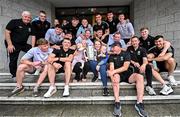21 July 2025; All-Ireland Hurling Champions Tipperary pictured with staff and patients alongside the Liam MacCarthy Cup at Children's Health Ireland, Crumlin in Dublin after winning The Liam MacCarthy Cup at Croke Park on Sunday. Photo by Sam Barnes/Sportsfile
