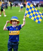 21 July 2025; Tipperary supporter Seán Morrissey, aged 5, from Newport, during the homecoming celebrations of the All-Ireland Senior Hurling Champions at FBD Semple Stadium in Thurles, Tipperary. Photo by Piaras Ó Mídheach/Sportsfile