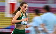 21 July 2025; Emma Hickey of Team Ireland competes in the girls 3000m final at Todor Proeski National Arena during day one of the 2025 European Youth Summer Olympic Festival in Skopje, North Macedonia. Photo by Tyler Miller/Sportsfile