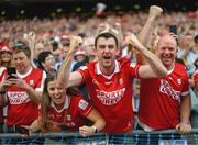 20 July 2025; Cork supporters before the GAA Hurling All-Ireland Senior Championship final match between Cork and Tipperary at Croke Park in Dublin. Photo by Stephen McCarthy/Sportsfile
