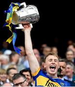 20 July 2025; Brian McGrath of Tipperary lifts the Liam MacCarthy cup after victory in the GAA Hurling All-Ireland Senior Championship final match between Cork and Tipperary at Croke Park in Dublin. Photo by Stephen McCarthy/Sportsfile