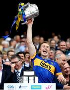 20 July 2025; Brian McGrath of Tipperary lifts the Liam MacCarthy cup after victory in the GAA Hurling All-Ireland Senior Championship final match between Cork and Tipperary at Croke Park in Dublin. Photo by Stephen McCarthy/Sportsfile