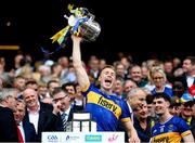 20 July 2025; Brian McGrath of Tipperary lifts the Liam MacCarthy cup after victory in the GAA Hurling All-Ireland Senior Championship final match between Cork and Tipperary at Croke Park in Dublin. Photo by Stephen McCarthy/Sportsfile