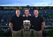 21 July 2025; Tipperary brothers, from left, Brian, John and Noel McGrath during the homecoming celebrations of the All-Ireland Senior Hurling Champions at FBD Semple Stadium in Thurles, Tipperary. Photo by Piaras Ó Mídheach/Sportsfile