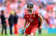 20 July 2025; Eliah Kenny, Clonmoney NS, Newmarket-on-Fergus, Clare, representing Cork, during the GAA INTO Cumann na mBunscol Respect Exhibition Go Games at the GAA Hurling All-Ireland Senior Championship final match between Cork and Tipperary at Croke Park in Dublin. Photo by Stephen McCarthy/Sportsfile