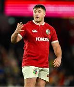 22 July 2025; Tom Clarkson of British & Irish Lions during the tour match between First Nations & Pasifika XV and the British & Irish Lions at Marvel Stadium in Melbourne, Australia. Photo by Brendan Moran/Sportsfile