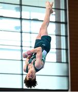 22 July 2025; Robert Ward of Team Ireland competes in the Boys All Around, during day two of the 2025 European Youth Summer Olympic Festival. The gymnastics event at this year’s EYOF is held at the Gradski Vrt competition hall in Osijek, Croatia, with the remainder of the events taking place in Skopje, North Macedonia. Photo by Filippo Tomasi/Sportsfile