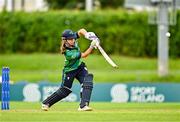 22 July 2025; Ireland batter Amy Hunter during match two of the Women's T20 International Series between Ireland and Zimbabwe at Pembroke Cricket Club in Dublin. Photo by Sam Barnes/Sportsfile