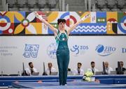 22 July 2025; Robert Ward of Team Ireland competes in the Boys All Around, during day two of the 2025 European Youth Summer Olympic Festival. The gymnastics event at this year’s EYOF is held at the Gradski Vrt competition hall in Osijek, Croatia, with the remainder of the events taking place in Skopje, North Macedonia. Photo by Filippo Tomasi/Sportsfile
