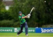 22 July 2025; Ireland batter Rebecca Stokell during match two of the Women's T20 International Series between Ireland and Zimbabwe at Pembroke Cricket Club in Dublin. Photo by Sam Barnes/Sportsfile
