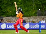 22 July 2025; Zimbabwe batter Melis Tanyaradzwa Ndhlovu during match two of the Women's T20 International Series between Ireland and Zimbabwe at Pembroke Cricket Club in Dublin. Photo by Sam Barnes/Sportsfile
