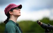 22 July 2025; Rowanna Hanlon, from Dún Laoghaire in Dublin, representing Maynooth University and Ireland, competes in the women’s recurve qualification during day six of the FISU World University Games 2025 at Sportpark Am Hallo Stadion in Essen, Germany. Photo by Shauna Clinton/Sportsfile