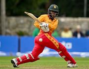 22 July 2025; Zimbabwe batter Melis Tanyaradzwa Ndhlovu during match two of the Women's T20 International Series between Ireland and Zimbabwe at Pembroke Cricket Club in Dublin. Photo by Sam Barnes/Sportsfile
