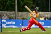 22 July 2025; Zimbabwe batter Melis Tanyaradzwa Ndhlovu during match two of the Women's T20 International Series between Ireland and Zimbabwe at Pembroke Cricket Club in Dublin. Photo by Sam Barnes/Sportsfile