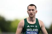 22 July 2025; Jack Raftery, from Castleknock in Dublin, representing Dublin City University and Ireland after finishing second in the semi-final of the men's 400m during day six of the FISU World University Games 2025 at Lohrheidestadion in Bochum, Germany. Photo by Shauna Clinton/Sportsfile