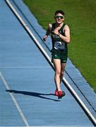 23 July 2025; Matthew Newell of Team Ireland competes in the boys 5km race walk final at Todor Proeski National Arena during day three of the 2025 European Youth Summer Olympic Festival in Skopje, North Macedonia. Photo by Tyler Miller/Sportsfile