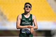 23 July 2025; Matthew Newell of Team Ireland after competing in the boys 5km race walk final at Todor Proeski National Arena during day three of the 2025 European Youth Summer Olympic Festival in Skopje, North Macedonia. Photo by Tyler Miller/Sportsfile