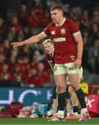 22 July 2025; Jamie Osborne, left, and Garry Ringrose of British & Irish Lions during the tour match between First Nations & Pasifika XV and the British & Irish Lions at Marvel Stadium in Melbourne, Australia. Photo by Brendan Moran/Sportsfile