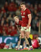 22 July 2025; Garry Ringrose, right, and Jamie Osborne of British & Irish Lions during the tour match between First Nations & Pasifika XV and the British & Irish Lions at Marvel Stadium in Melbourne, Australia. Photo by Brendan Moran/Sportsfile