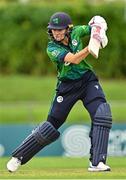 22 July 2025; Ireland batter Gaby Lewis during match two of the Women's T20 International Series between Ireland and Zimbabwe at Pembroke Cricket Club in Dublin. Photo by Sam Barnes/Sportsfile