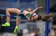 23 July 2025; Kate O'Connor, from Dundalk in Louth, representing Ulster University and Ireland, competes in the women's heptathlon high jump during day seven of the FISU World University Games 2025 at Lohrheidestadion in Bochum, Germany. Photo by Shauna Clinton/Sportsfile