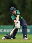 22 July 2025; Ireland batter Rebecca Stokell during match two of the Women's T20 International Series between Ireland and Zimbabwe at Pembroke Cricket Club in Dublin. Photo by Sam Barnes/Sportsfile